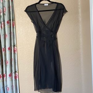 Charlotte Russe shear black dress